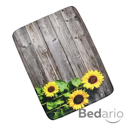 3D Podlahová předložka 50x70 Slunečnice