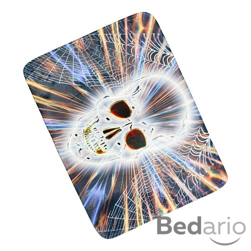 3D Podlahová předložka 50x70 Abstraktní lebka