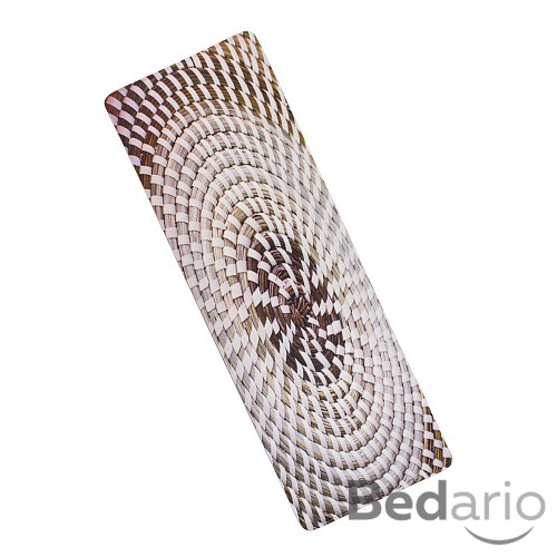 3D Podlahová předložka 60x180 Proutěná spirála