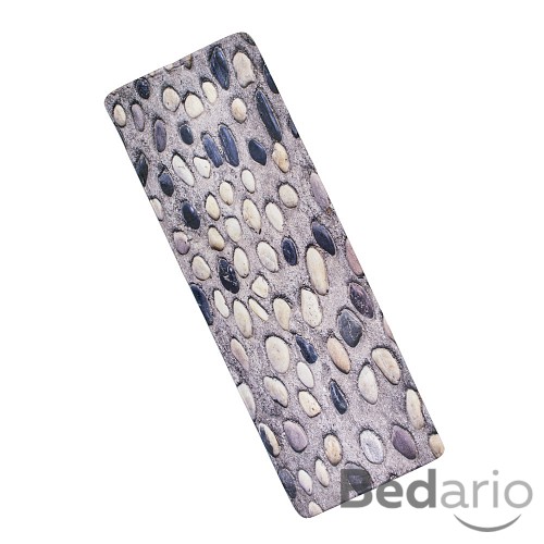 3D Podlahová předložka 60x180 Oblázková zeď