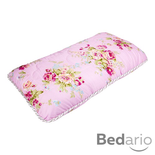 Polštář ECONOMY 40x80 Růžový s kvítky