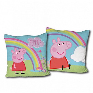 Dekorační polštářek 40x40 cm - Peppa Pig colors