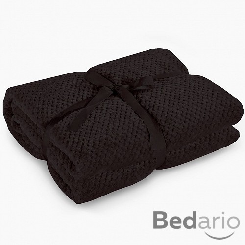 Mikroflanelová deka ŽAKÁR Premium 150x200 - Černá