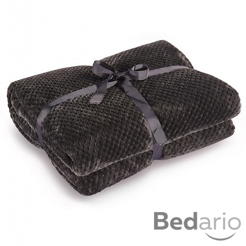 Mikroflanelová deka ŽAKÁR Premium 150x200 - Tmavě šedá