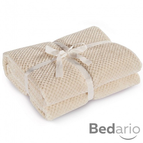 Mikroflanelová deka ŽAKÁR Premium 150x200 - Krémový karamel