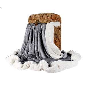 Deka beránek 150x200 - Šedá