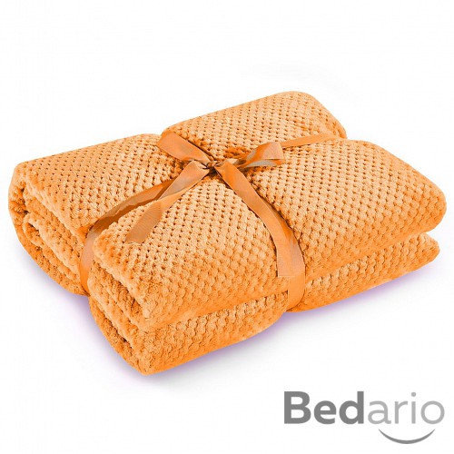 Mikroflanelová deka ŽAKÁR Premium 150x200 - Oranžová