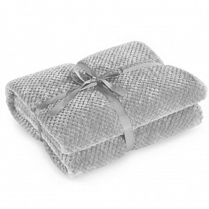 Mikroflanelová deka ŽAKÁR Premium 150x200 - Šedá