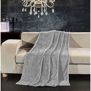 Mikroflanelová deka ŽAKÁR Premium 150x200 - Šedá