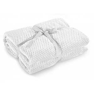 Mikroflanelová deka ŽAKÁR Premium 150x200 - Bílá