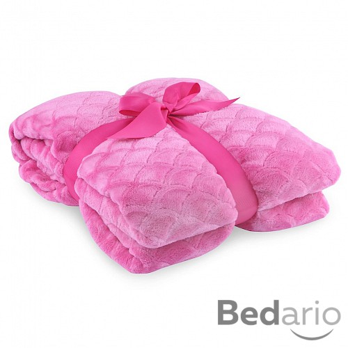 Velká mikroflanelová deka Sardi Premium 220x240 - Fuchsia