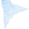 Mikroflanelová televizní deka Mořská panna 140 cm - Baby blue