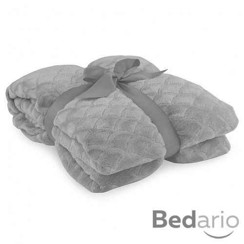 Mikroflanelová deka Sardi Premium 150x200 - Tmavě šedá
