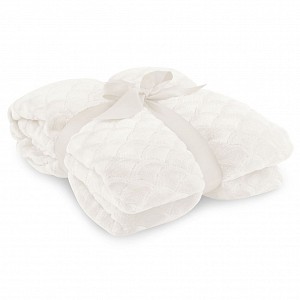 Velká mikroflanelová deka Sardi Premium 220x240 - Krémová