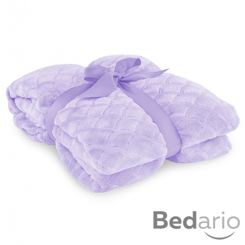 Velká mikroflanelová deka Sardi Premium 220x240 - Lila