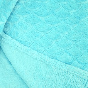 Velká mikroflanelová deka Sardi Premium 220x240 - Azurová