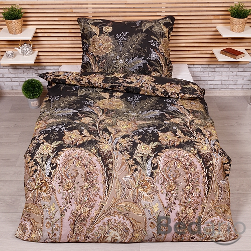 Bavlněné povlečení MUZEUM černé 140x220+70x90