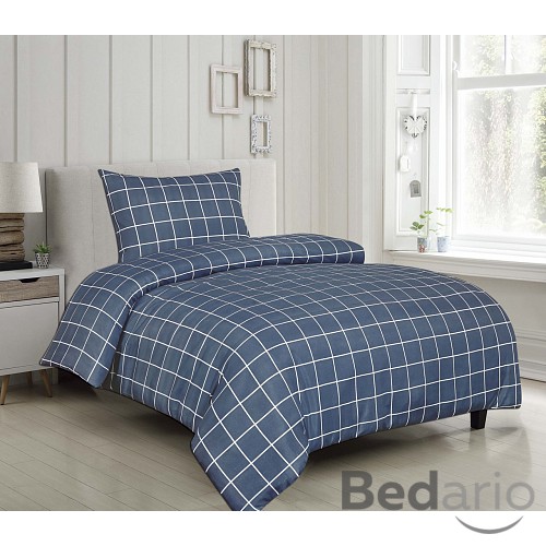 Microtop povlečení Comfort 140x200+70x90 Mřížka