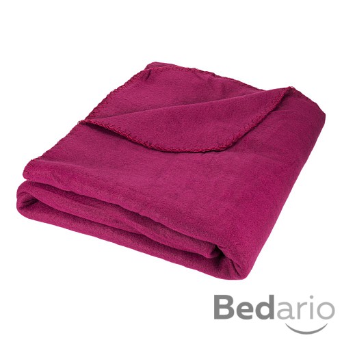 Fleecová deka BASIC 150x200 Vínová