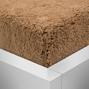 Prostěradlo beránek PREMIUM 90x200 - Hnědá