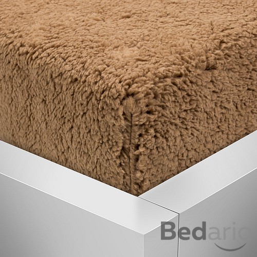 Prostěradlo beránek PREMIUM 90x200 - Hnědá