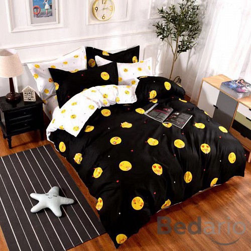 Třídílná sada povlečení 140x200+70x90+40x50 - Smajlíci