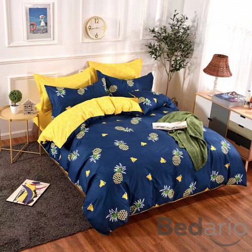 Třídílná sada povlečení 140x200+70x90+40x50 - Ananas