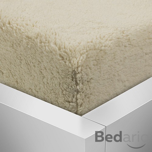 Prostěradlo beránek PREMIUM 90x200 - Béžová