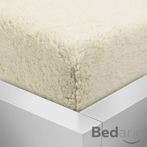 Prostěradlo beránek PREMIUM 90x200 - Krémová