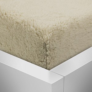 Prostěradlo beránek PREMIUM 180x200 - Béžová