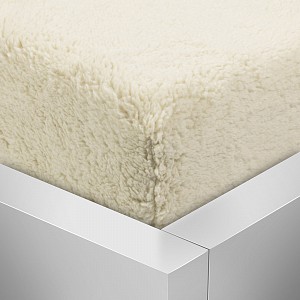 Prostěradlo beránek PREMIUM 180x200 - Krémová