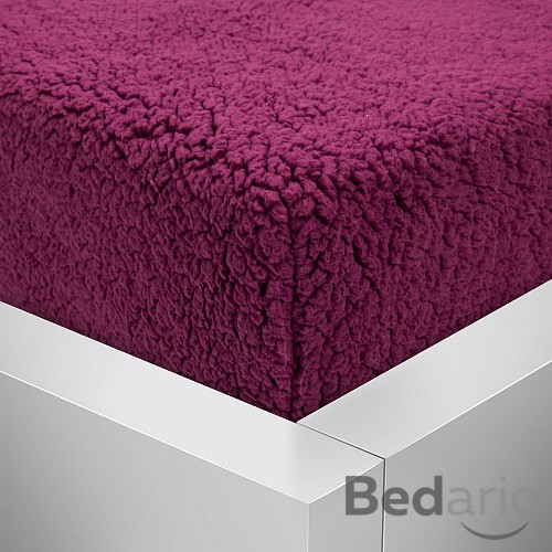 Prostěradlo beránek PREMIUM 180x200 - Vínová