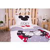 Bavlněné povlečení 140x200+70x90 Mickey & Minnie Grey Love