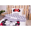 Bavlněné povlečení 140x200+70x90 Mickey & Minnie Grey Love