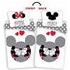 Bavlněné povlečení 140x200+70x90 Mickey & Minnie Grey Love