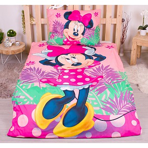 Povlečení z mikrovlákna 140x200+70x90 Minnie Tropic