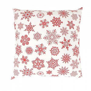 Vánoční povlak VLOČKY na bílém 40x40