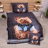 3D povlečení 140x200+70x90+40x40 Yorkshire Terrier