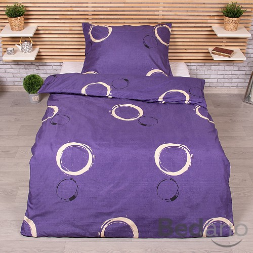 Microtop povlečení 140x200+70x90 Bílé a černé kruhy