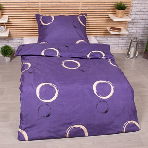 Microtop povlečení 140x200+70x90 Bílé a černé kruhy