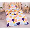 Microtop povlečení 140x200+70x90 Barevná srdíčka