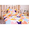 Microtop povlečení 140x200+70x90 Barevná srdíčka