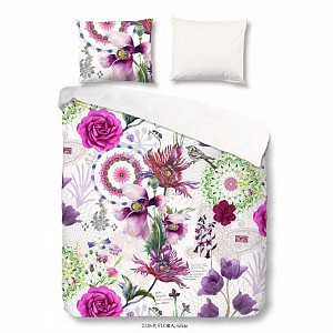 Bavlněné povlečení Good morning 140x200+70x90 Flora