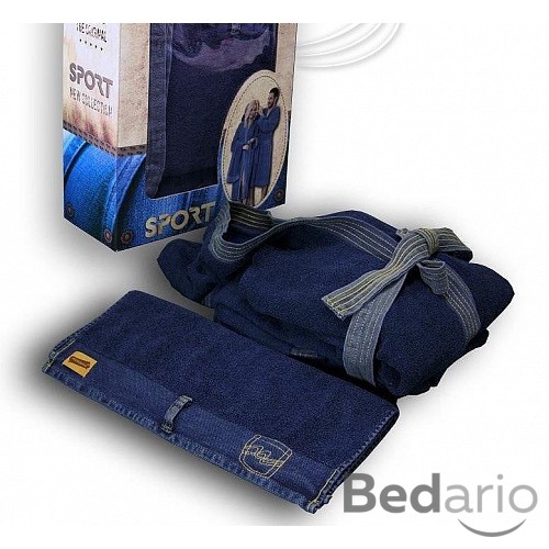 Župan Jeans DELUXE + ručník