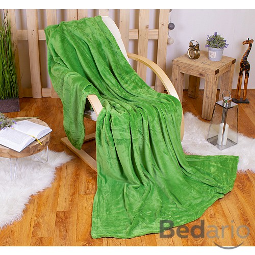 Mikroflanelová deka Premium 150x200 - Zelená