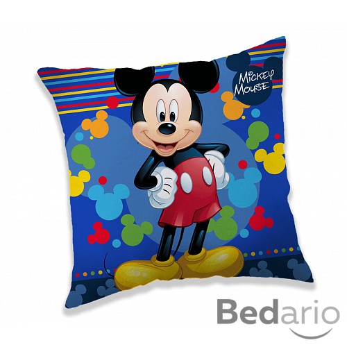 Dekorační polštářek 40x40 cm - Mickey blue