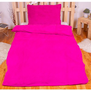 Mikroplyšové povlečení Premium 140x200+70x90 Růžová