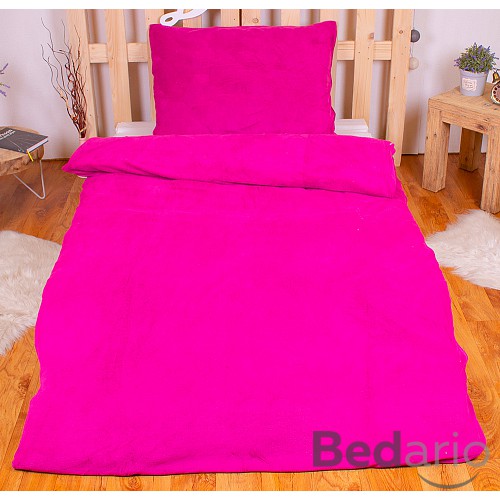 Mikroplyšové povlečení Premium 140x200+70x90 Růžová