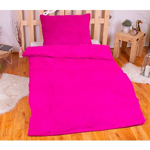 Mikroplyšové povlečení Premium 140x200+70x90 Růžová