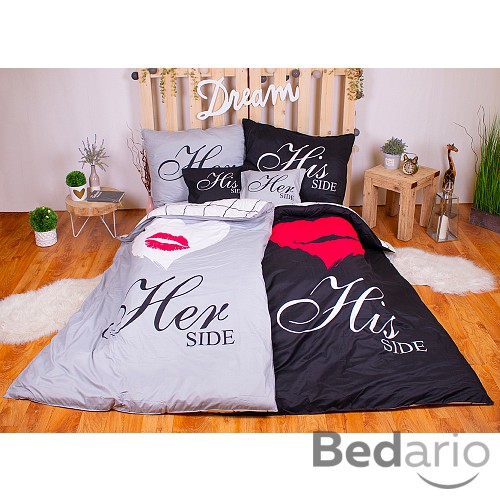 Sedmidílná sada povlečení LOVERS 140x200+70x90 Lips